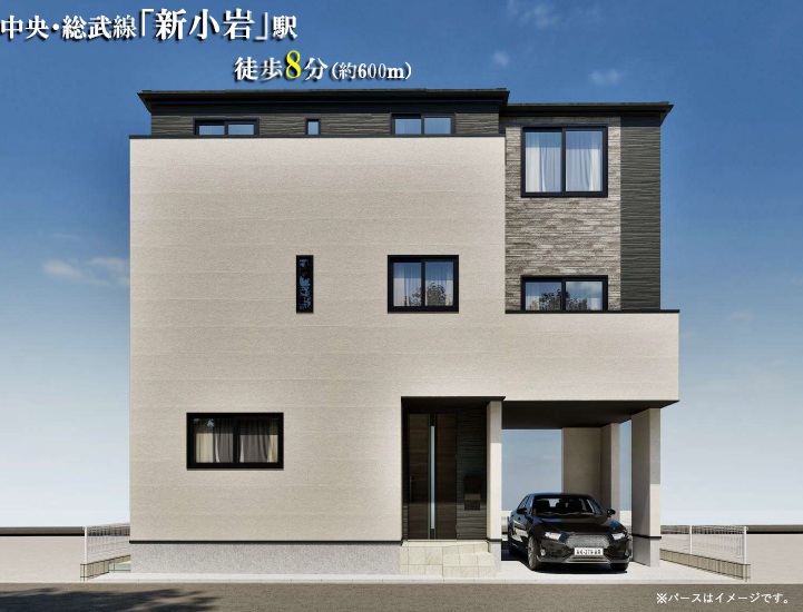 仲介手数料無料新小岩新築一戸建（葛飾区新小岩2-22-7／売買・戸建）の写真
